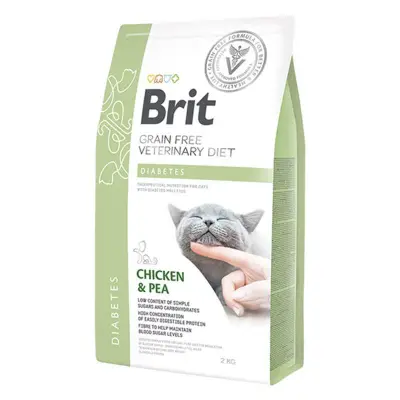 BRIT GF VETERINARY DIETS CAT DIABETES TAVUK BEZELYE 2 KG 