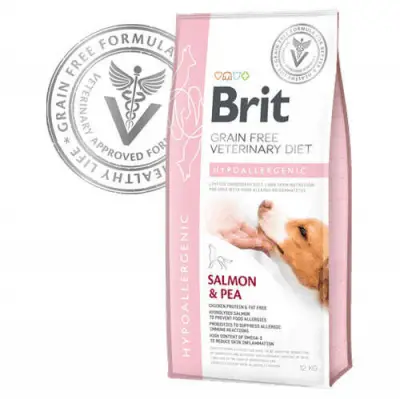 Brit Veterinary Diets Hypoallergenic Tahılsız Somon Bezelye Köpek Maması 2 Kg