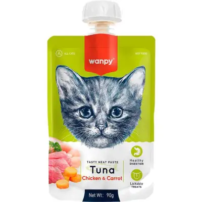 Wanpy Kedi Ödülü Ton Balıklı Tavuklu Ezme 90 Gr